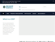 Tablet Screenshot of meadowpointecdd.com